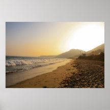 puesta del sol de malibu California Posters