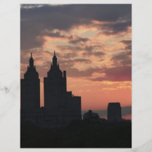 puesta del sol de Manhattan Flyer Personalizado