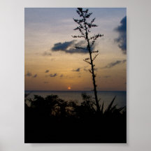 Puesta del sol de Nevis Impresiones