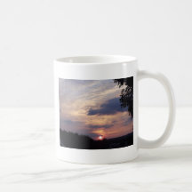 Puesta del sol de Northumberland Taza