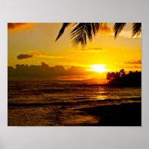 Puesta del sol de Poipu Posters