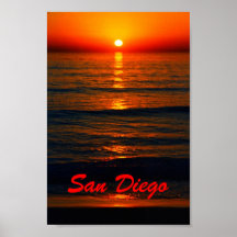 Puesta del sol de San Diego de Bill Kuffrey Posters