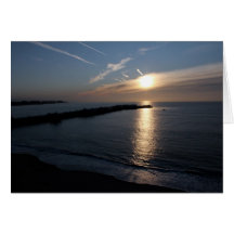 Puesta del sol de Santa Cruz Felicitación