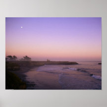 Puesta del sol de Santa Cruz Posters