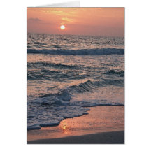 Puesta del sol de Sarasota Tarjetón