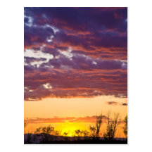 Puesta del sol de Vermont Tarjetas Postales