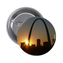 Puesta del sol del arco de St. Louis Pin