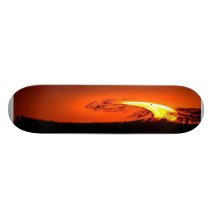 PUESTA DEL SOL DEL ARTE ABSTRACTO TABLA DE SKATE