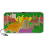 Puesta del sol del dinosaurio notebook altavoces