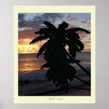 Puesta del sol del en Rincón/Rincón de Atardecer Poster