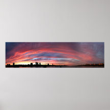 Puesta del sol del Hudson Posters