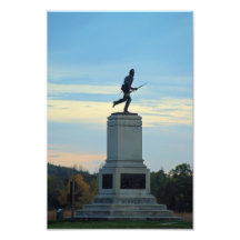Puesta del sol del monumento de Minnesota del camp Impresiones Fotográficas
