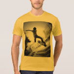 Puesta del sol del patinador camisetas
