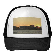 puesta del sol del río Hudson Gorros