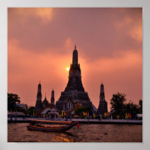 Puesta del sol en Bangkok Impresiones