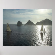 Puesta del sol en Cabo Poster