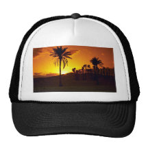 Puesta del sol en el desierto, desierto del Sáhara Gorra