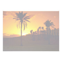 Puesta del sol en el desierto, desierto del Sáhara Invitaciones Personalizada