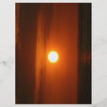 puesta del sol en el mar tarjeta publicitaria