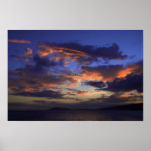 Puesta del sol en Hawaii Kai Posters