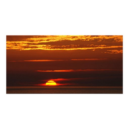 Puesta del sol en la costa oeste de Oporto Covo de Tarjetas Con Fotos Personalizadas