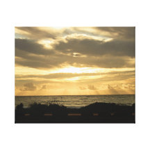 Puesta del sol en la impresión de la lona de Kauai Impresiones En Lona