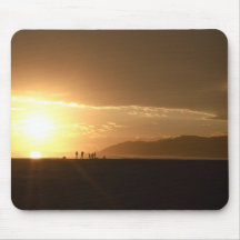 Puesta del sol en la playa alfombrilla de ratones