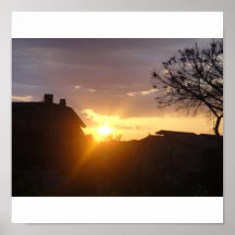 Puesta del sol en Roma Impresiones