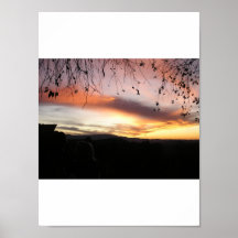Puesta del sol en Sedona Poster