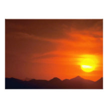 Puesta del sol hermosa: Desierto septentrional, Pa Comunicado