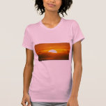 Puesta del sol hermosa: Moorea, paso externo del f Camisetas