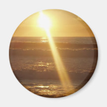 Puesta del sol imanes de nevera