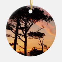 Puesta del sol majestuosa ornamentos para reyes magos