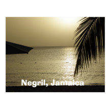 Puesta del sol: Negril, postal de Jamaica