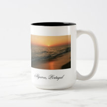 Puesta del sol portuguesa tazas