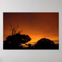 Puesta del sol poster
