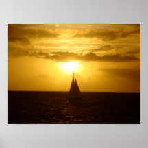 Puesta del sol posters