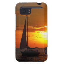Puesta del sol que navega el Golfo de México HTC Vivid Carcasas