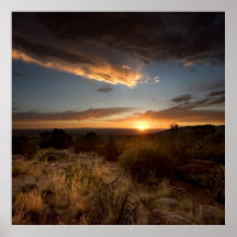 Puesta del sol sobre el desierto de Albuquerque Impresiones