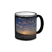 Puesta del sol sobre la bahía de Bellingham Taza De Café