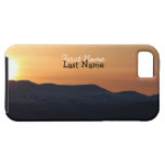 Puesta del sol sobre las montañas Nevado; Personal iPhone 5 Case-Mate Cárcasas