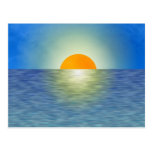 Puesta del sol tarjetas postales