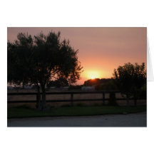 puesta del sol tarjeton
