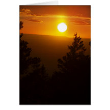 Puesta del sol tarjetón