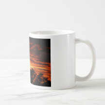 Puesta del sol tazas de café