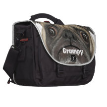 Puggy gruñón personalizado bolsas para portátil