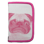 Puggy gruñón ROSADO personalizado folios