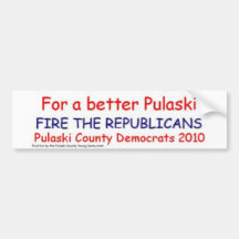 Pulaski Co. Demócratas Pegatina De Parachoque