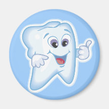 ¡Pulgares para arriba para la higiene dental! Imanes Para Frigoríficos