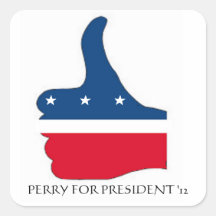 PULGARES PARA ARRIBA PARA PERRY CALCOMANÍAS CUADRADASES